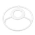 Lampshade Head ring 10 cm white x1
