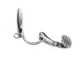 10 mm Crinkled Disc Ear Clips - Silver-Plated x2