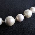 Kit necklace Cotton Pearl 46 cm Silk/brown