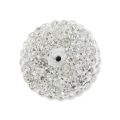 Plasticine halfball with korean rhinestones  18 mm Crystal x1