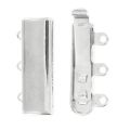 3 strands rhodium clasp 9x20mm