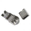Cord clasp 10mm Stainless steel x1