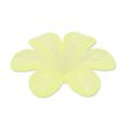 Flower 33 mm Light Yellow Frosted
