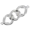 Twisted ring spacer 37 mm old silver x1