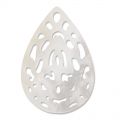 Mother-of pearl drop Spacer  35 mm Natural