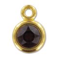 Pendant for 8mm PureCrystal 1028 1088 Cabochon fine Gold plated x1