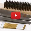 60x20 mm Brass scratch brush for cleaning files x1