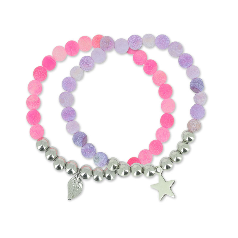 Bracelet with cracked beads