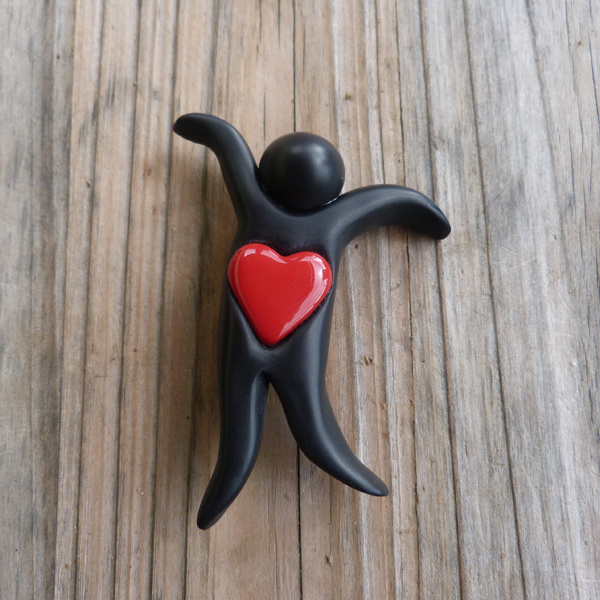 Magnet guy in polymer clay