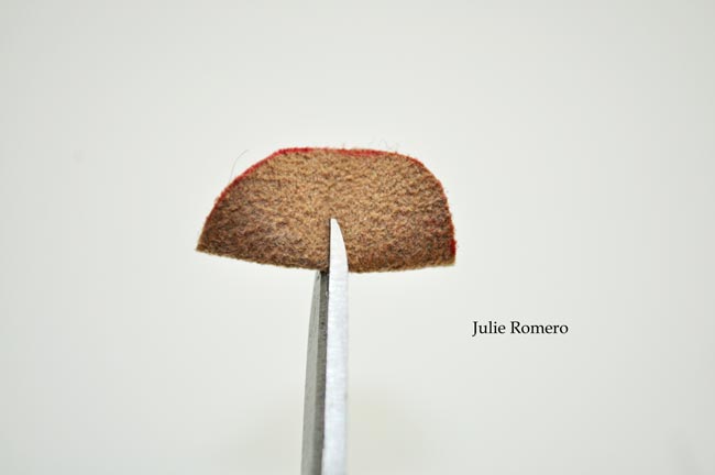 Ring in soutache with PureCrystal cabochon and hematite : Step 13