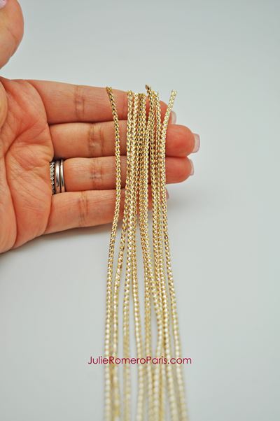 Headband Toho seed beads and PureCrystal crystals chain ...