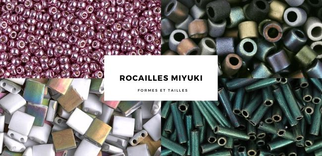 Miyuki bead shapes and sizes