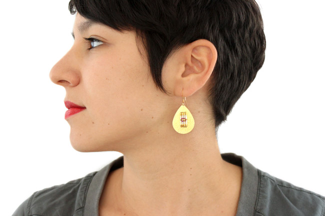 Spacer Earrings with Miyuki Delica Beads : Step 7 Spacer Earrings with Miyuki Delica Beads : Step 7
