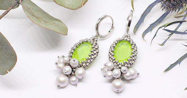 DIY Earrings with PureCrystal Crystals and Miyuki Delica Glass Beads DIY Earrings with PureCrystal Crystals and Miyuki Delica Glass Beads