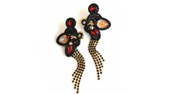 Créer des boucles d'oreilles en soutache et cristaux PureCrystal Créer des boucles d'oreilles en soutache et cristaux PureCrystal