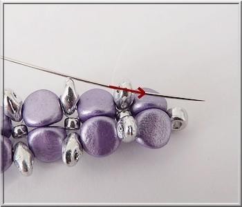 Ilena bracelet with Ilos® beads by Puca® : Step 11