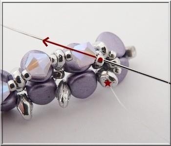 Ilena bracelet with Ilos® beads by Puca® : Step 16