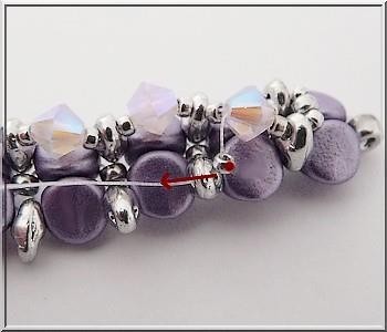 Ilena bracelet with Ilos® beads by Puca® : Step 17