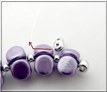 Ilena bracelet with Ilos® beads by Puca® : Step 7