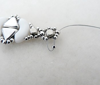 Lucie cork bracelet with Khufu beads, Arcos and Puca minos