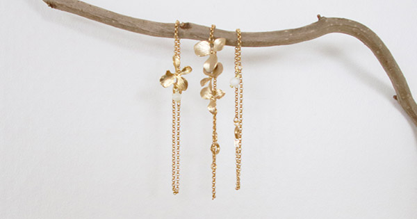 Schema  DIY Stacking bracelets golden flowers