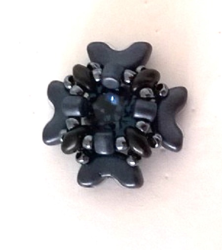 Minos, Arcos and Super Duo pearl cuff bracelet : Step 17