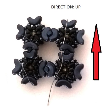 Minos, Arcos and Super Duo pearl cuff bracelet : Step 31