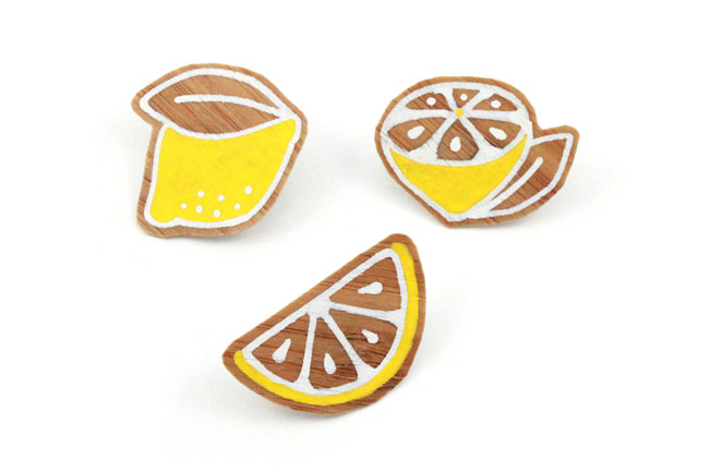 DIY Broches Citrons en bois final