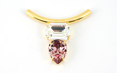 Necklace Multi-rank pendant PureCrystal 01 Collier Multi-rang pendentif PureCrystal 01