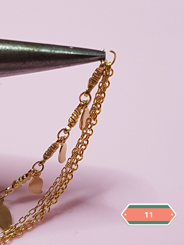 Self-hardening horn and feather necklace : Step 11 Self-hardening horn and feather necklace : Step 11