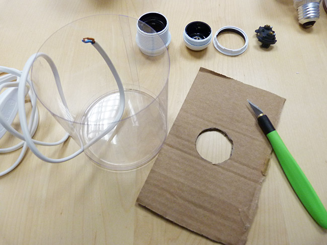 DIY Creative Concrete Lamp : Step 1