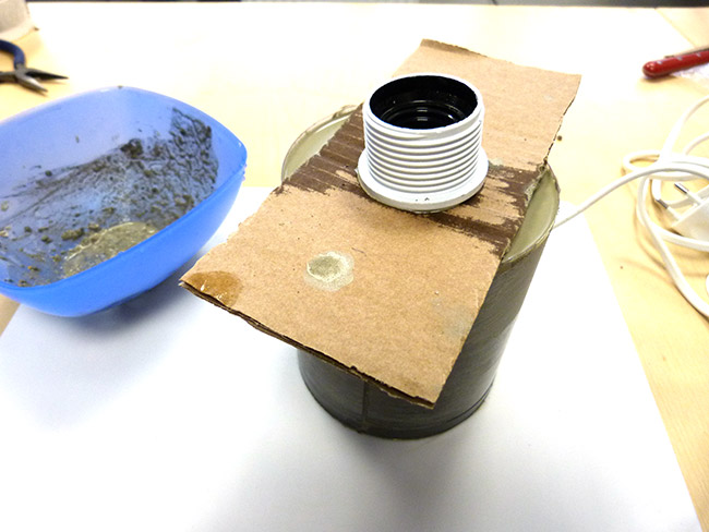 DIY Creative Concrete Lamp : Step 5