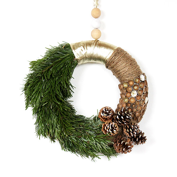 DIY natural Christmas wreath