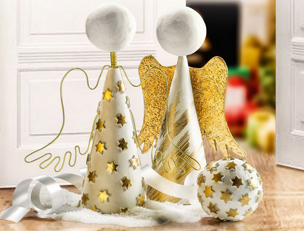 Christmas DIY angels in fimo air