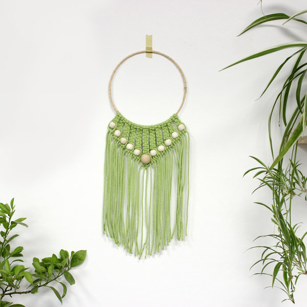 DIY Wall Hanging Macramé Easy Wood Beads