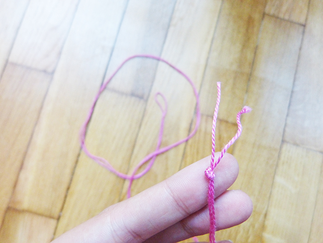 DIY embroidery - words embroidered on a drum : Step 6