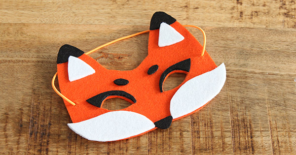 Schema  DIY seamless felted fox mask