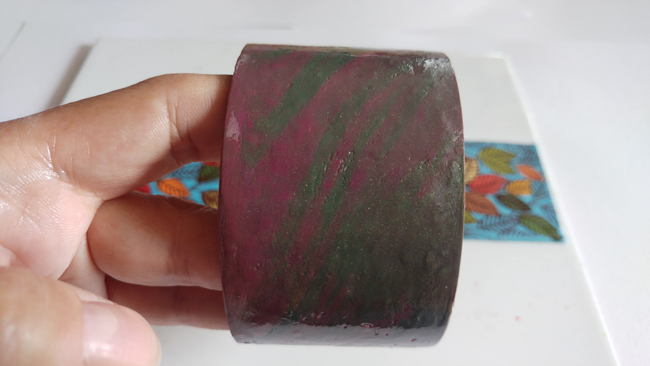 Tutoriel DIY bracelet autumn en pate polymère avec écran de sérigraphie silkscreen Moiko