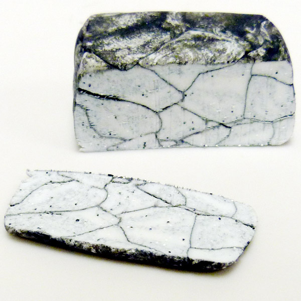 coquetier en p&acirc;te polym&egrave;re imitation marbre bloc