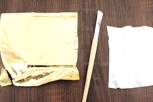 Disposition de la feuille d'or