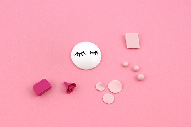 Unicorn pendant in Fimo clay : Step 3 Unicorn pendant in Fimo clay : Step 3