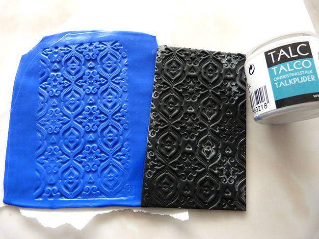 Imitation ceramic polymer clay earrings : Step 2