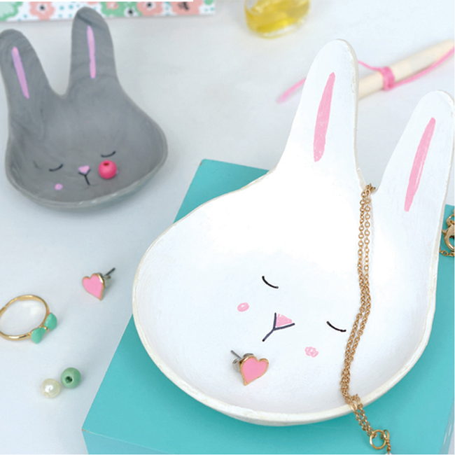 DIY rabbit cup in modeling paste without cooking WePAM