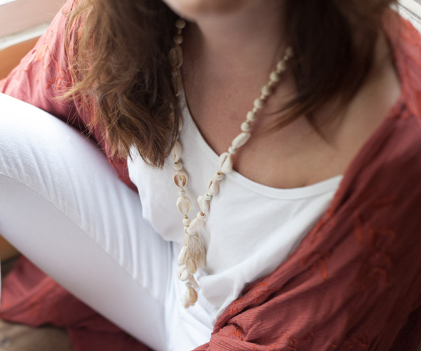DIY Bohemian Long Necklace Made from Kauri Shells : Step 6 DIY Bohemian Long Necklace Made from Kauri Shells : Step 6