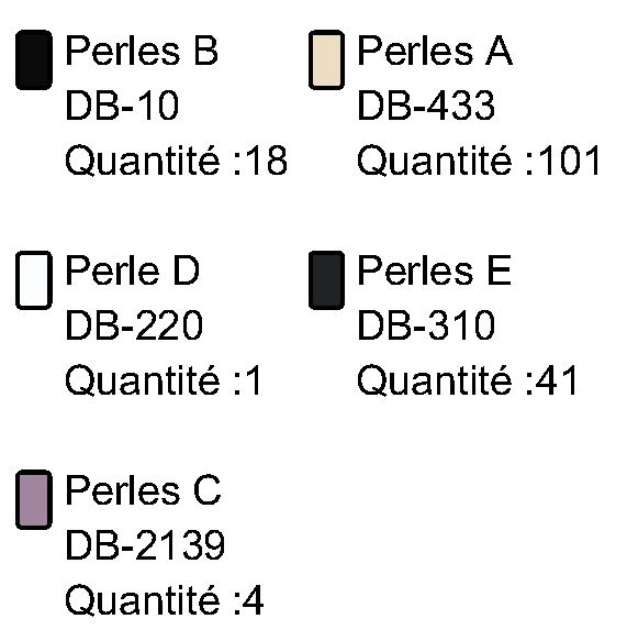 Black Cat on Crescent Moon weaving Brick Stitch in Miyuki Beads by Liliazalea Pallet Chat noir sur Croissant de Lune tissage Brick Stitch en perles Miyuki par Liliazalée palette