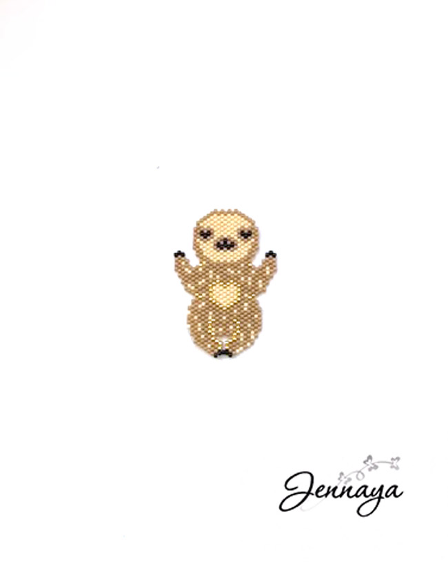 Schema  DIY Lazy Tie with Miyuki Delicas Beads