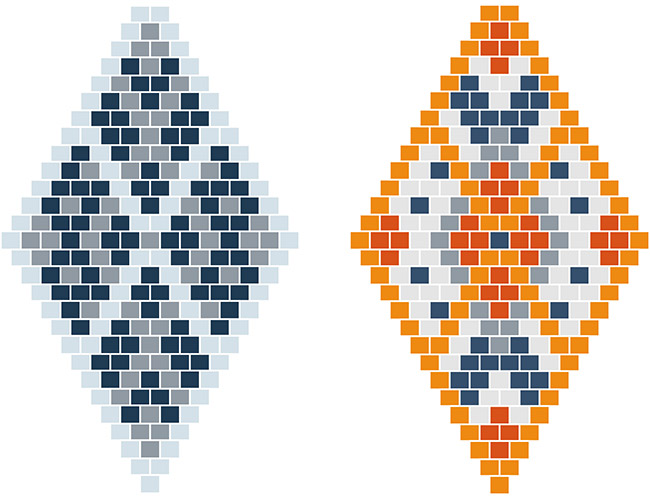 brick-sticth-diamond-beads-earrings-miyuki-beginner for Earring Template Free Printable Brick Stitch Earring Graph Paper Brick Sticth diamond beads earrings Miyuki beginner for Earring Template Free Printable Brick Stitch Earring Graph Paper