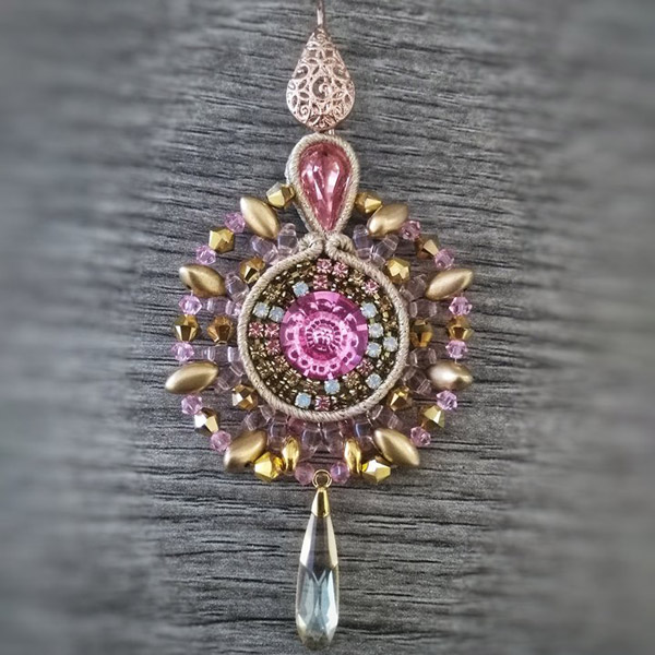 Schema Earrings with IrisDuo and SuperDuo Glass Beads and PureCrystal Crystals Schema Earrings with IrisDuo and SuperDuo Glass Beads and PureCrystal Crystals