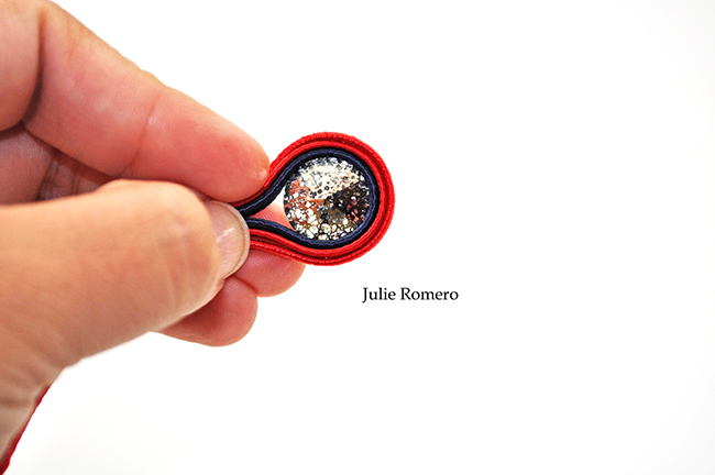 Bracelet in soutache and PureCrystal crystals : Step 8 Bracelet in soutache and PureCrystal crystals : Step 8