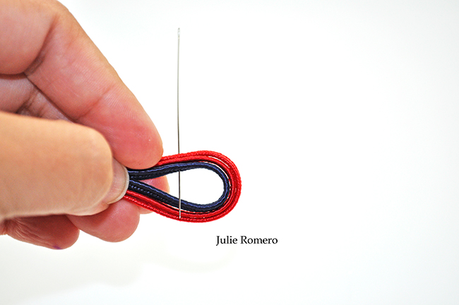 Bracelet in soutache and PureCrystal crystals : Step 9 Bracelet in soutache and PureCrystal crystals : Step 9